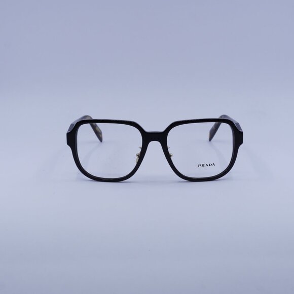 Prada PRB07VD 3891O1 Eyeglasses Black/Medium Havana 56mm Square Frame - Picture 2 of 11